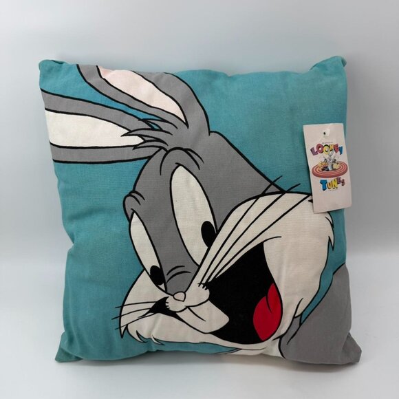 Warner Bros. Accessories - Vintage Looney Tunes Bugs Bunny Throw Pillow Cushion New With Tag There
